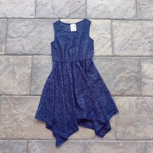 Size 7 girl navy blue dress